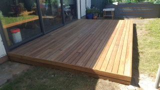 Spotted Gum Decking in Blackburn