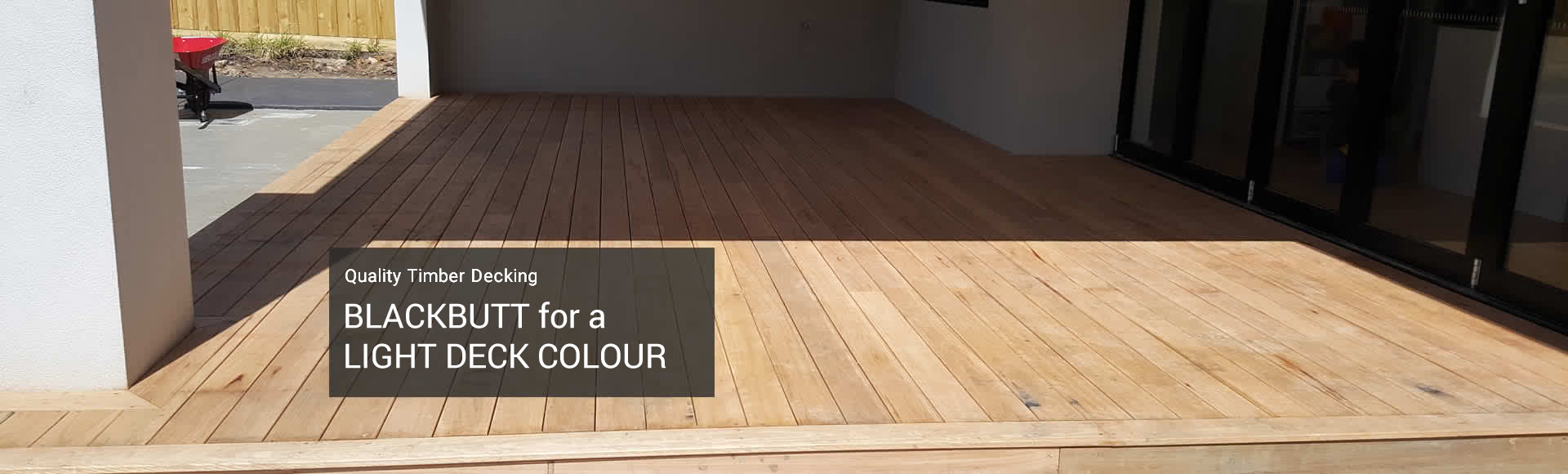 blackbutt for a light deck colour