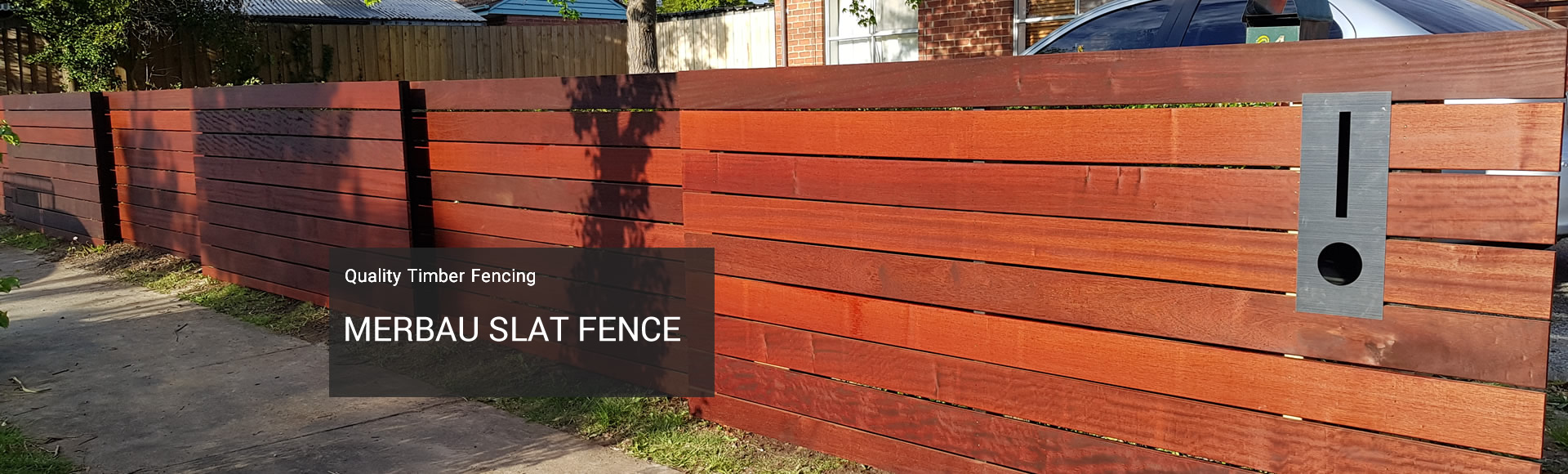 Merbau Slat Fencing